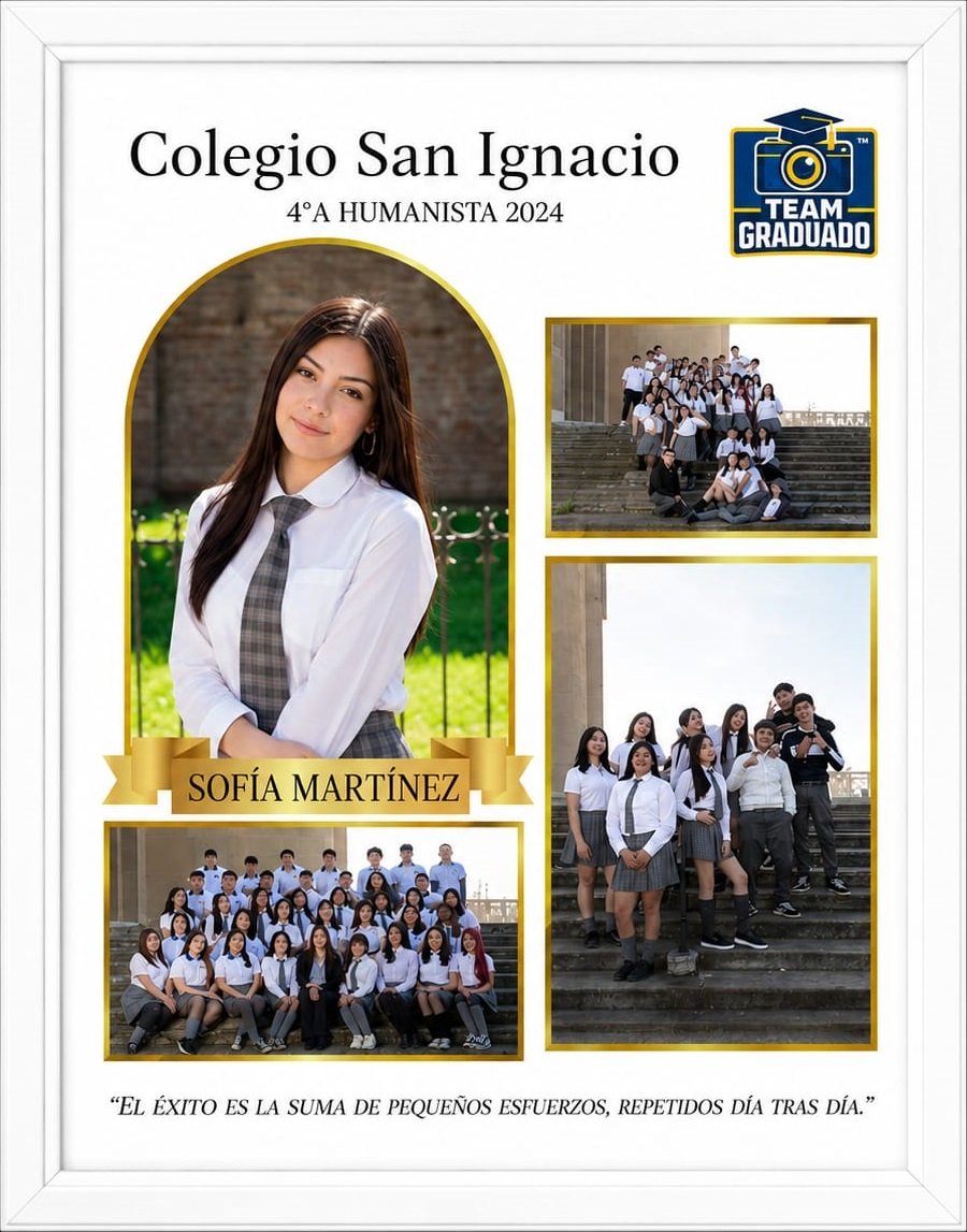 Cuadro de graduación personalizado