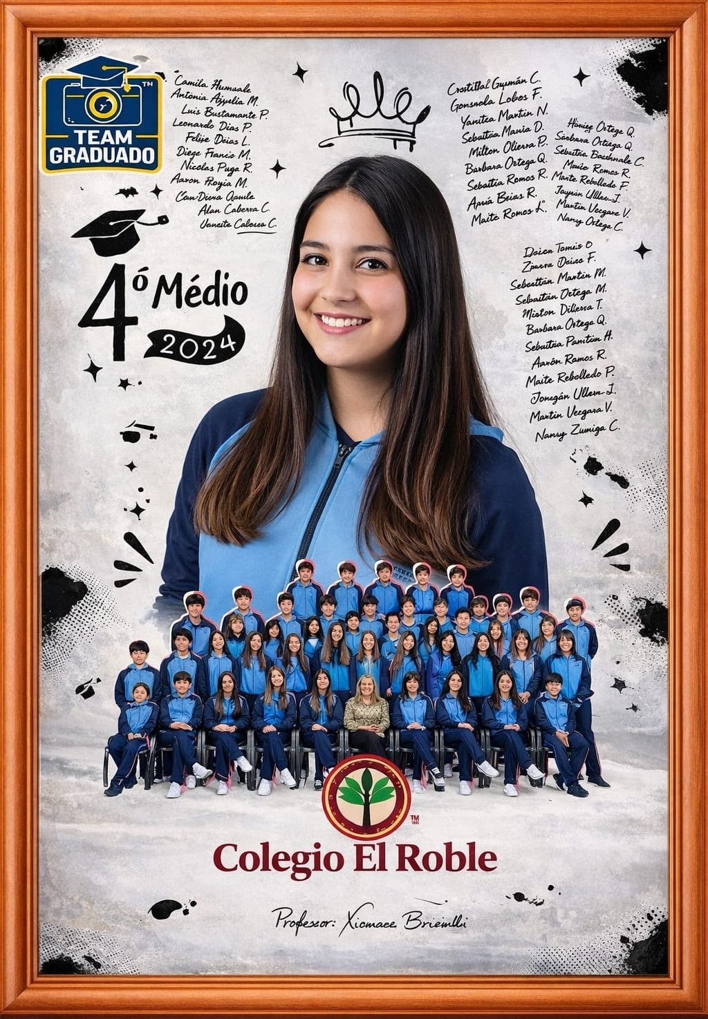 Cuadro de graduación colegio